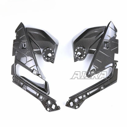 AISKA Wholesale 3K Full Carbon Fiber Motorcycle Tank Lower Frame Side Panels Fairing for BMW R1250RS R 1250 RS 2021-2023