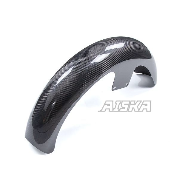 AISKA 21" Dry Carbon Fiber Motorcycle Front Fender for Harley Davidson Touring Street Glide Road Glide Road King Custom Baggers