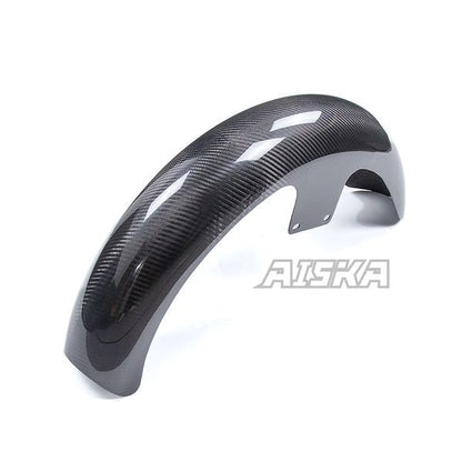 AISKA 21" Dry Carbon Fiber Motorcycle Front Fender for Harley Davidson Touring Street Glide Road Glide Road King Custom Baggers
