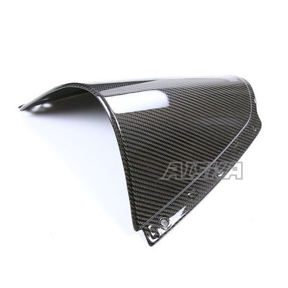 AISKA 3K Dry Carbon Fiber Motorcycle Front Wind Deflectors Windshield WindScreen for Kawasaki ZX10R ZX-10R 2021 2022 2023 2024