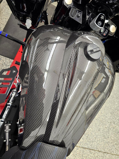 AISKA Harley Davidson Touring Bikes 2008-2023 Carbon Fiber Fuel Tank Cover