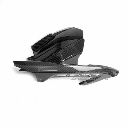 AISKA 100% 3K Dry Carbon Fiber Motorcycle Accessories Rear Fender Hugger Mudguard Fairing for Kawasaki Z900 2017 2018 2019