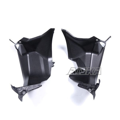 AISKA 100% 3K Full Dry Carbon Fiber Motorcycle Front Side Panel Fairings for Ducati Panigale V4 V4S 2025