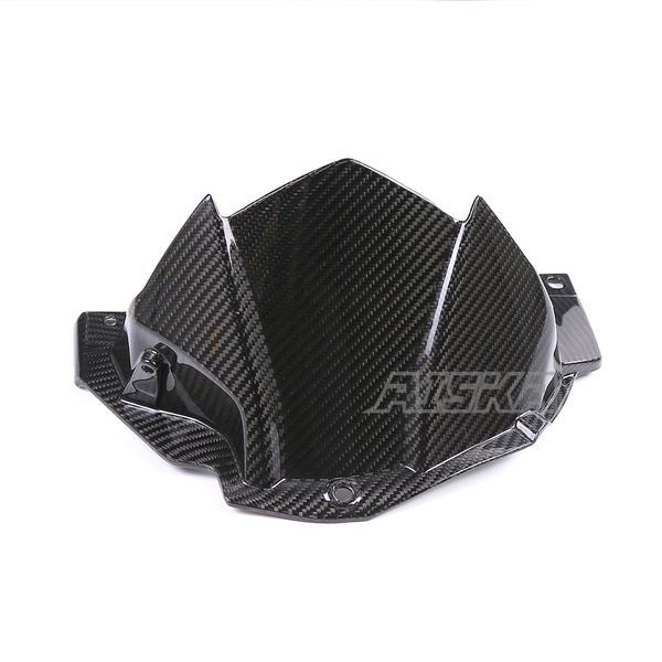 AISKA Full 3K Dry Carbon Fiber Motorcycle Rear Fender Hugger Mud Splash Mudguard for Kawasaki Z H2 2021 2022 2023 2024