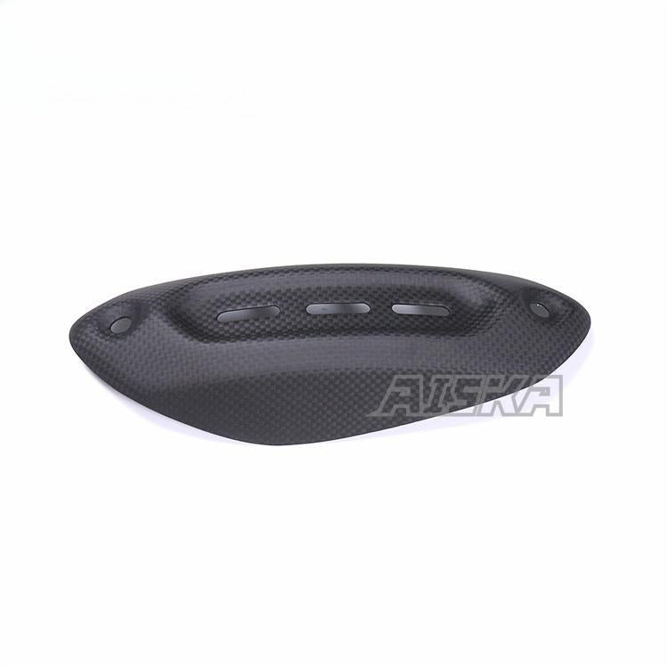 AISKA 100% Carbon Fiber Motorcycle Accessories Exhaust Pipe Cover for Ducati Hypermotard 950 2019+
