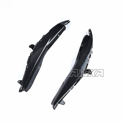 AISKA Motorcycle Carbon Side Panel Accessories Tail Rear Seat Inside Side Cover Panels Fairing for Yamaha R3 2022 2023 2024