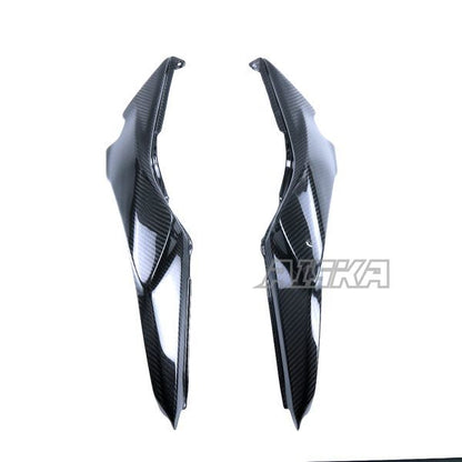 AISKA 100% 3K Dry Carbon Fiber Motorcycle Accessories Rear Seat Side Fairing Cowl Panel for Kawasaki Ninja 650 2014-2024