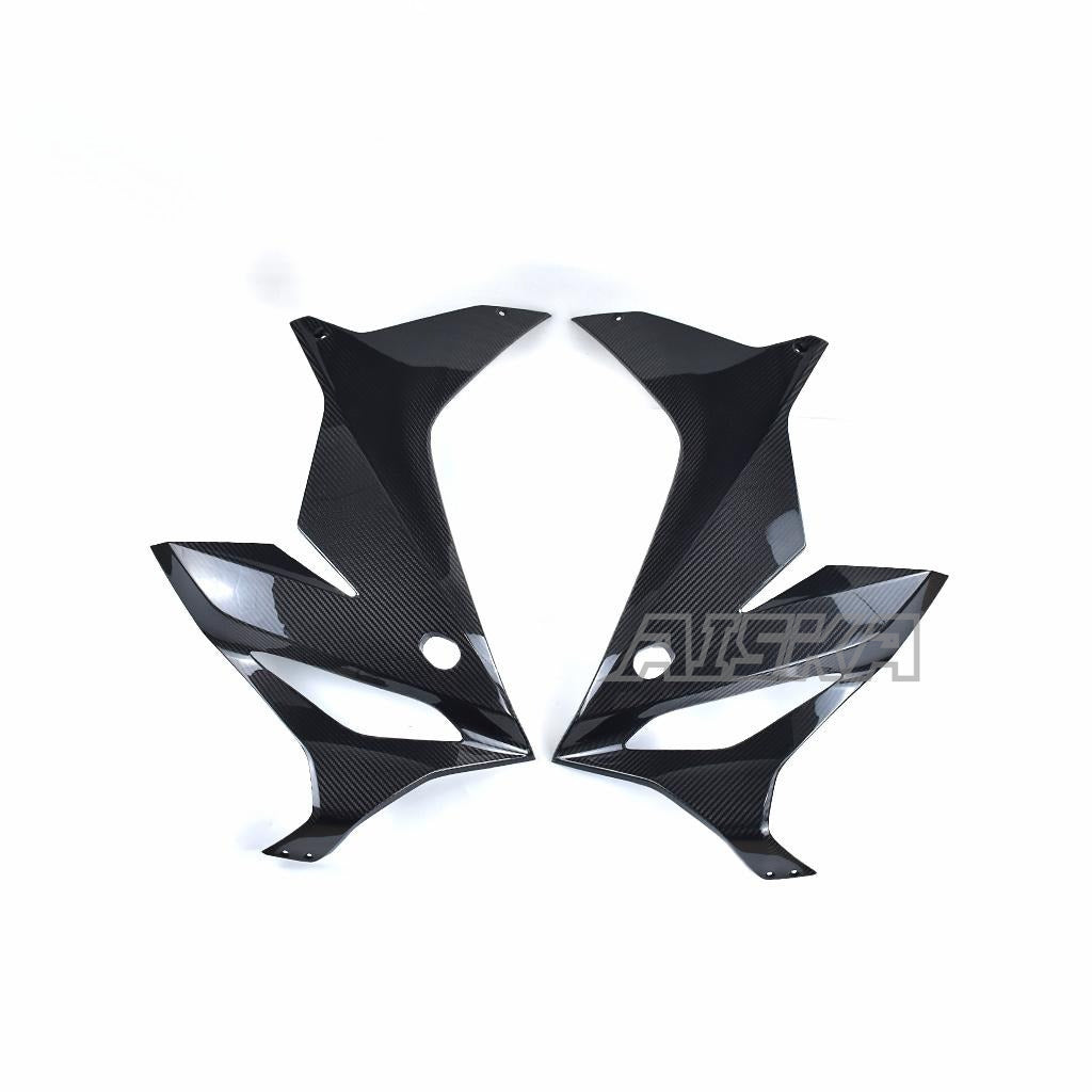 AISKA Motorcycle 3K Dry Carbon Fiber Front Upper Side Panels Frame Covers Fairing Panel Cowling Kits for Honda CBR650R 2019+