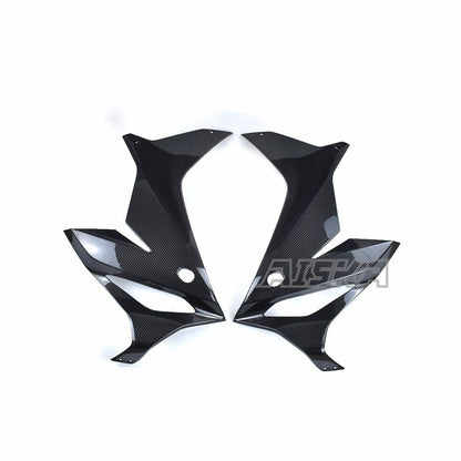AISKA Motorcycle 3K Dry Carbon Fiber Front Upper Side Panels Frame Covers Fairing Panel Cowling Kits for Honda CBR650R 2019+