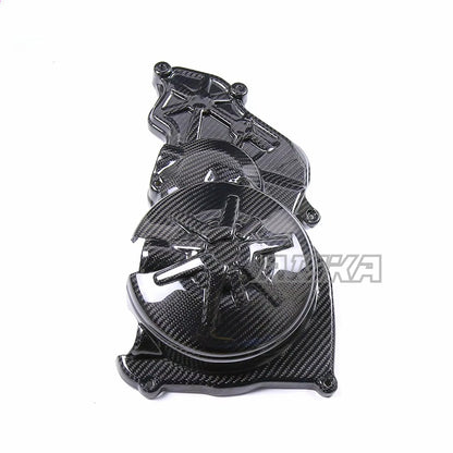 AISKA 100% 3K Pure Dry Carbon Fiber Motorcycle Fairing Body & Engine Accessories For Aprilia RSV4 Tuono V4 2021-2024 Includes Hood Sprocket Cover