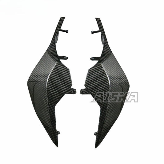 AISKA Dry Carbon Fiber Motorcycle Rear Side Tail Seat Fairing Cover Cowl for Honda CB650F CBR650F 2014-2018 CB650R CBR650R 2019+