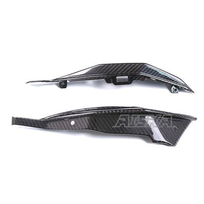AISKA 3K Dry Carbon Fiber Motorcycle Rear Seat Side Panel Cover Fairing for Kawasaki Ninja ZX-4R ZX-4RR ZX25R 2020-2024