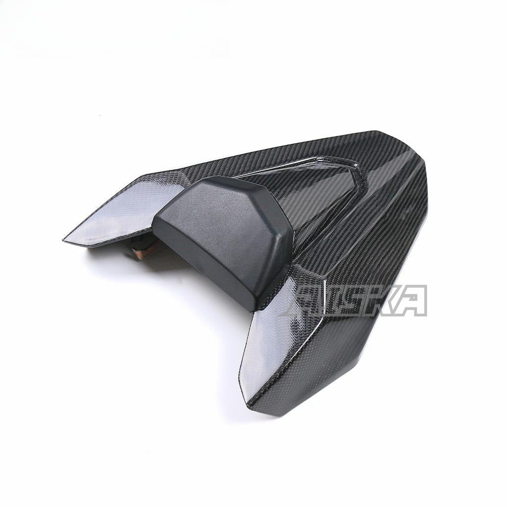 AISKA Dry Carbon Fiber Motorcycle Rear Tail Pillion Seat Cover Cowl Seat for Honda CB650F CBR650F 2014-2018 CB650R CBR650R 2019+