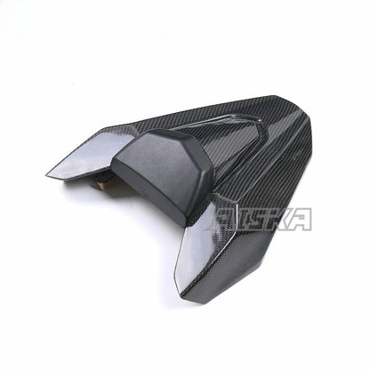 AISKA Dry Carbon Fiber Motorcycle Rear Tail Pillion Seat Cover Cowl Seat for Honda CB650F CBR650F 2014-2018 CB650R CBR650R 2019+