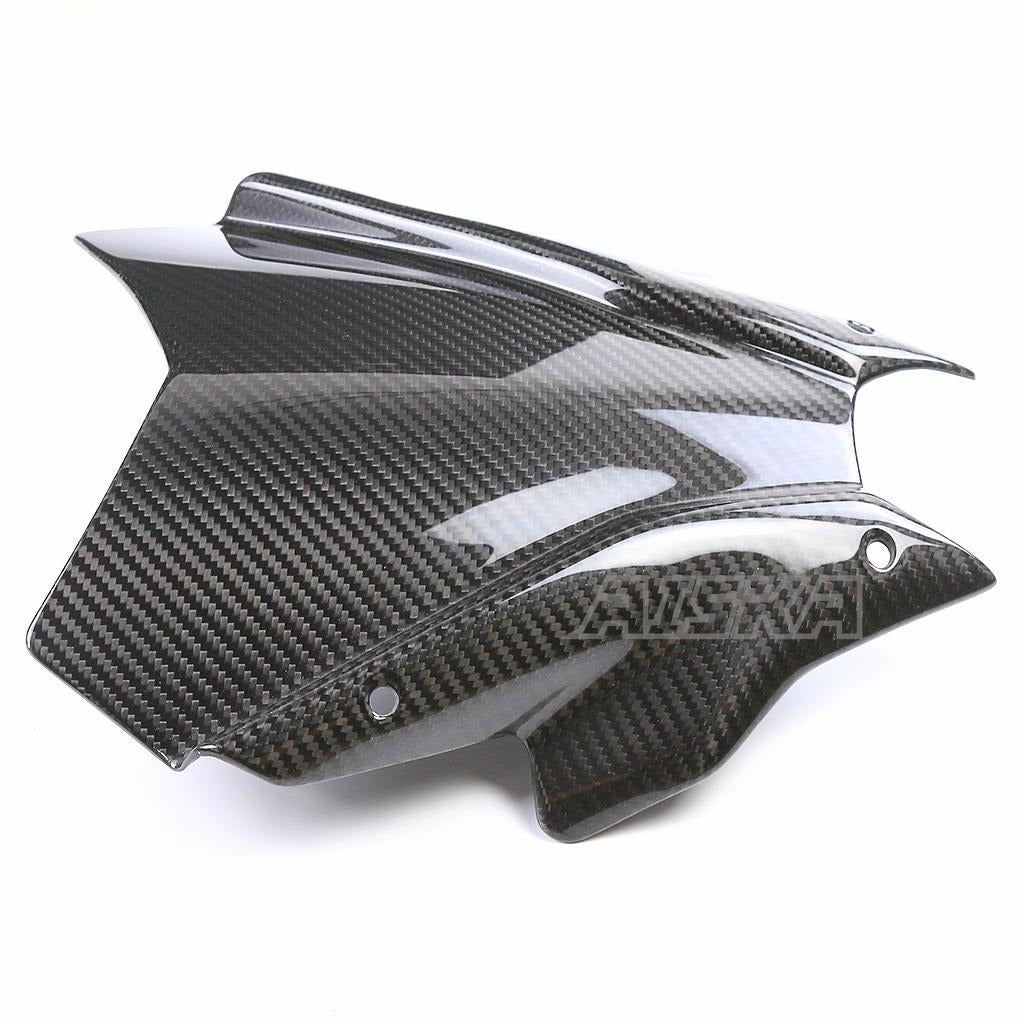 AISKA 100% 3K Carbon Fiber Motorcycle Front Air Deflectors Windshield Windscreen for Yamaha MT09 FZ09 2021-2023