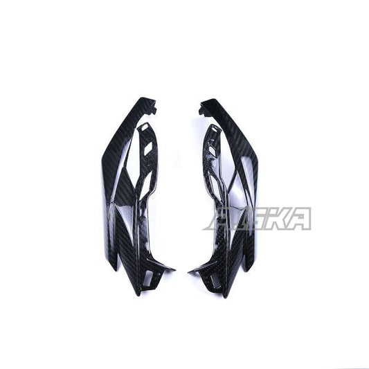 AISKA 3K Dry Carbon Fiber Motorcycle Accessories Front Headlight Side Fairing Cover Panels for Kawasaki Z1000 2014+