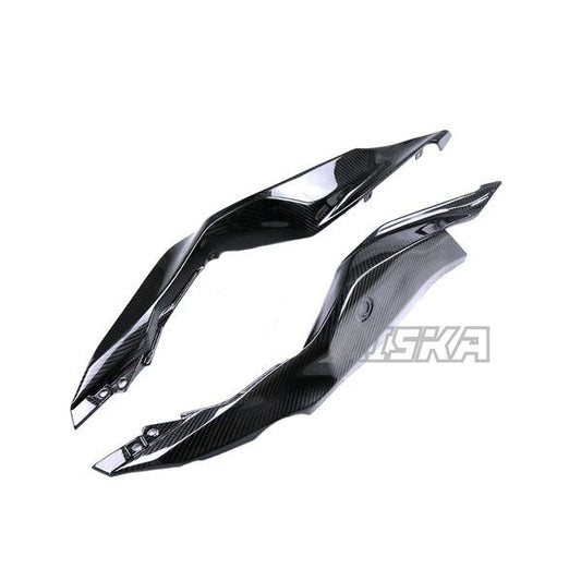 AISKA 3K Dry Carbon Fiber Motorcycle Rear Tail Seat Side Panel Cover Fairing for Kawasaki Ninja ZX-25R 2020-2024