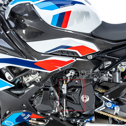 AISKA 100% 3K Dry Carbon Fiber Motorcycle Sprocket Cover for BMW S1000R S1000RR M1000R HP4 2019-2024