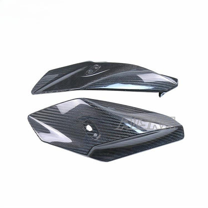 AISKA 100% 3K Carbon Fiber Motorcycle Front Headlight Side Panels Cover Fairing for BMW S1000R 2014-2020