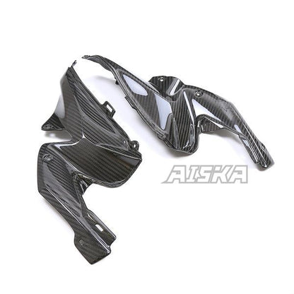 AISKA 3K Dry Carbon Fiber Motorcycle Accessories Fuel Tank Front Upper Side Inner Panel Fairing for Kawasaki Z900 2020-2024