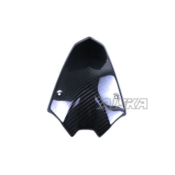 AISKA 3K Dry Carbon Fiber Motorcycle Accessories Front Upper Headlight Under Windshield Panel Fairing for Kawasaki Z1000 2014+