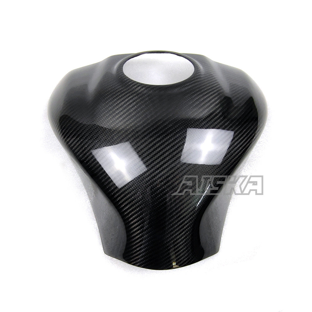 AISKA 3K Dry Carbon Fiber Motorcycle Accessories Fuel Gas Tank Cover for Kawasaki Ninja ZX10R ZX-10R 2016-2020