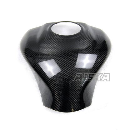 AISKA 3K Dry Carbon Fiber Motorcycle Accessories Fuel Gas Tank Cover for Kawasaki Ninja ZX10R ZX-10R 2016-2020