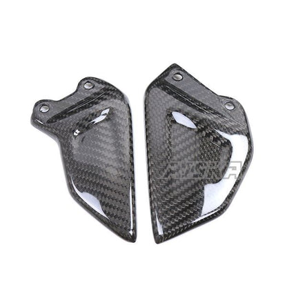 AISKA 3K Dry Carbon Fiber Motorcycle Heel Guards Rear Heel Plate Covers Protector for Honda CBR1000RR-R 2021 2022 2023 2024