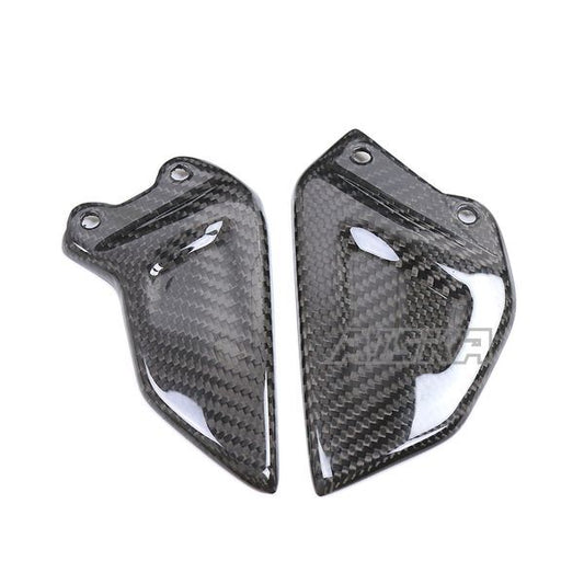 AISKA 3K Dry Carbon Fiber Motorcycle Heel Guards Rear Heel Plate Covers Protector for Honda CBR1000RR-R 2021 2022 2023 2024
