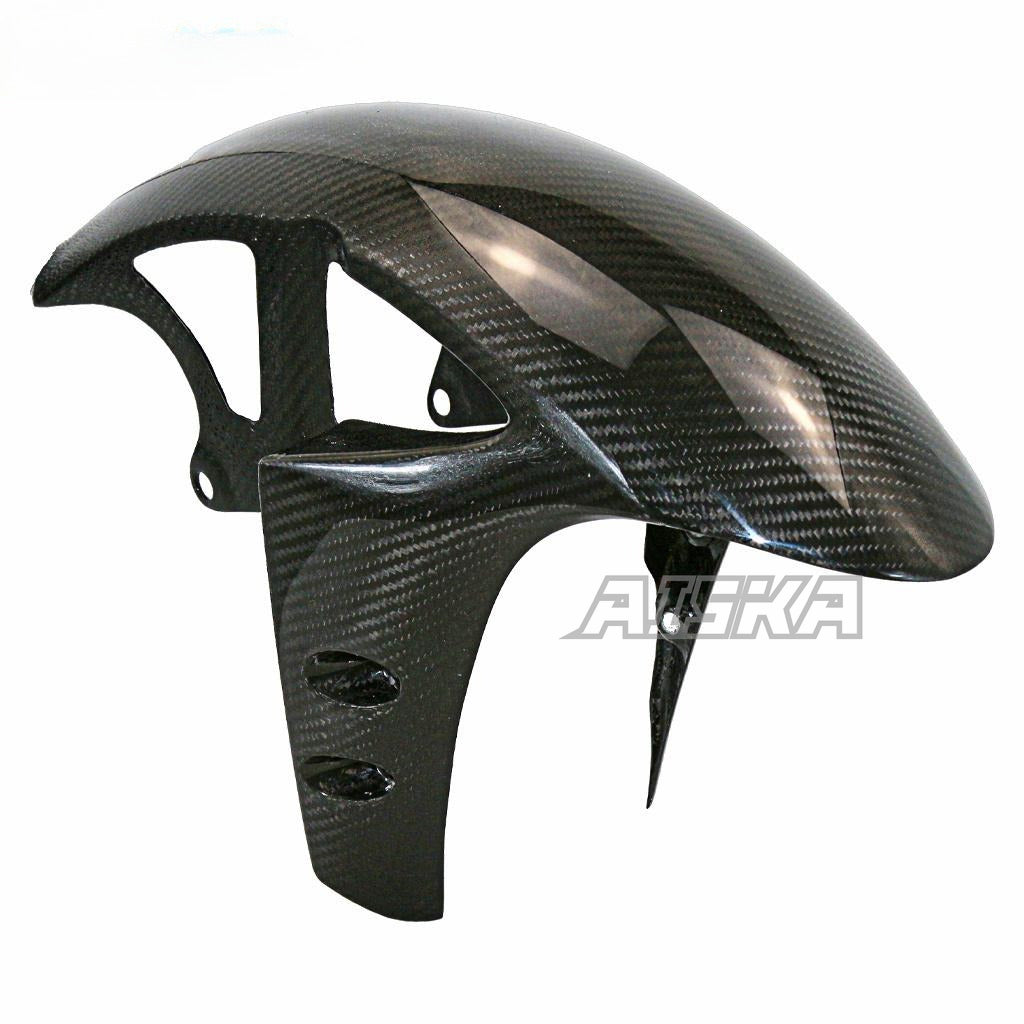 AISKA 100% 3K Dry Carbon Fiber Motorcycle Front Fender Hugger Mudguard for Yamaha YZF R1 R1M 2009-2025