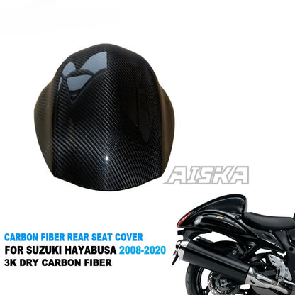 AISKA 100% 3K Carbon Fiber Rear Tail Seat Cover Solo Seat Fairing for Suzuki GSX1300 R Hayabusa Gen2 Motorcycle Fairing 2008-2020