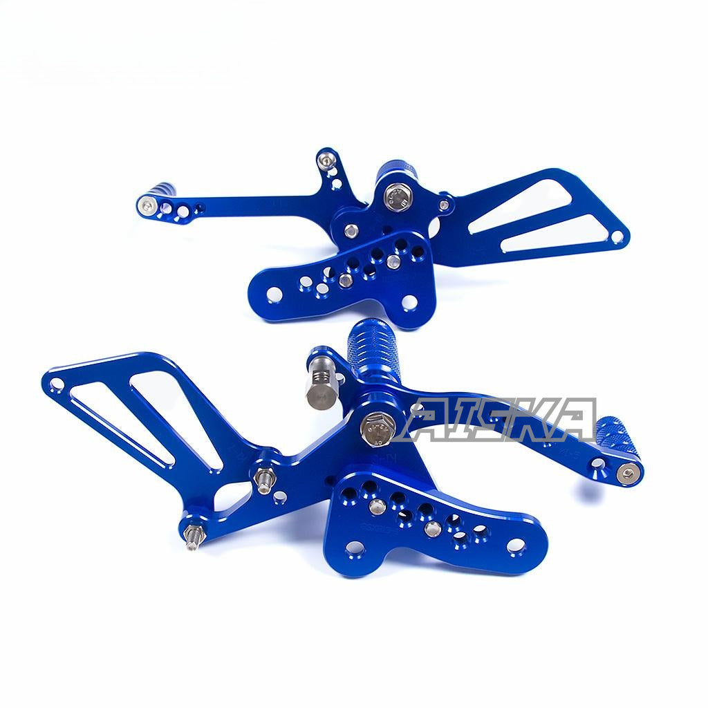 AISKA CNC Aluminum Footpeg Rearset Motorcycle Driver Adjustable Footrest Rearset for Suzuki Hayabusa GSXR1300R Gen3 2021-2025