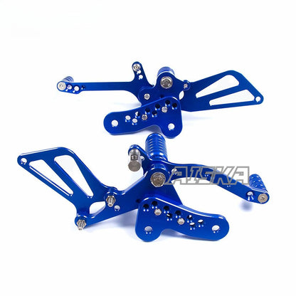 AISKA CNC Aluminum Footpeg Rearset Motorcycle Driver Adjustable Footrest Rearset for Suzuki Hayabusa GSXR1300R Gen3 2021-2025