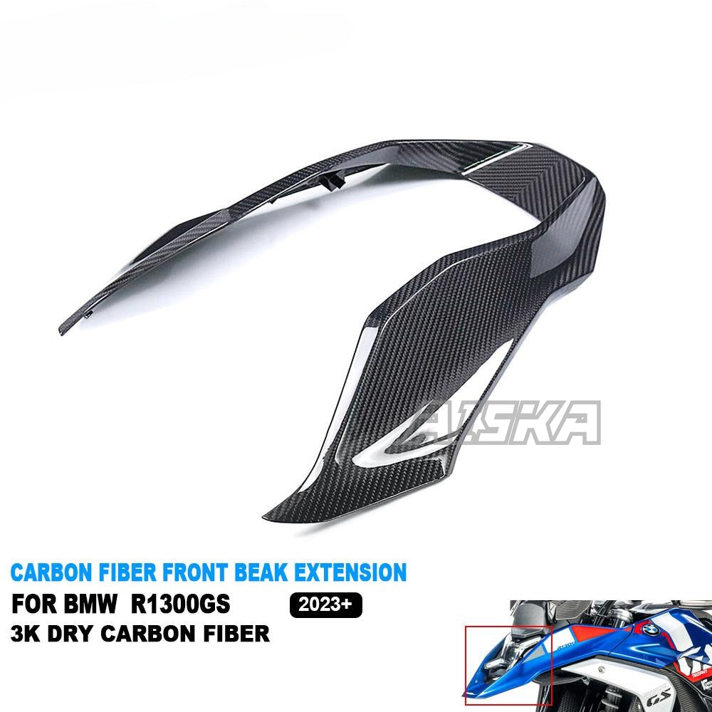 AISKA R1300GS Carbon Parts Real 3K Dry Carbon Fiber Motorcycle Front Beak Extension Fairing for BMW R1300GS 2023 2024