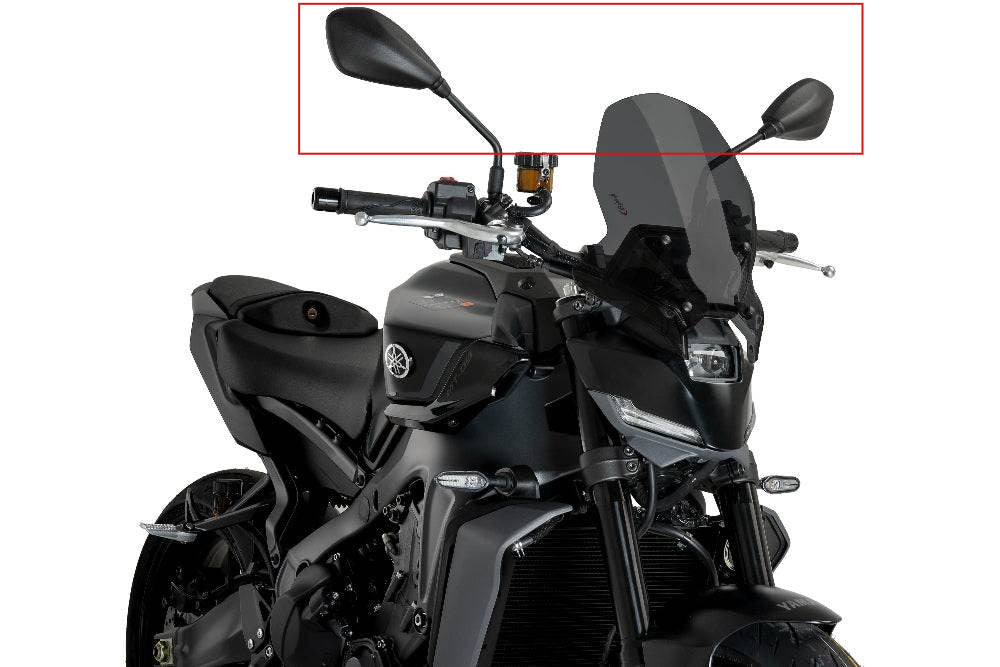 AISKA 100% 3K Dry Carbon Fiber Motorcycle Mirror Covers for Yamaha MT09 FZ09 2024-2025