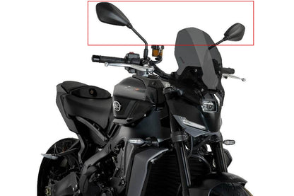 AISKA 100% 3K Dry Carbon Fiber Motorcycle Mirror Covers for Yamaha MT09 FZ09 2024-2025