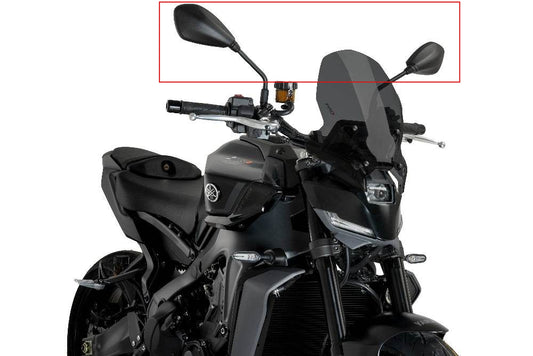 AISKA 100% 3K Dry Carbon Fiber Motorcycle Mirror Covers for Yamaha MT09 FZ09 2024-2025
