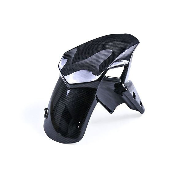 AISKA 100% 3K Dry Carbon Fiber Motorcycle Accessories Front Wheel Mudguard Hugger Fender for Kawasaki Z900 2017 2018 2019