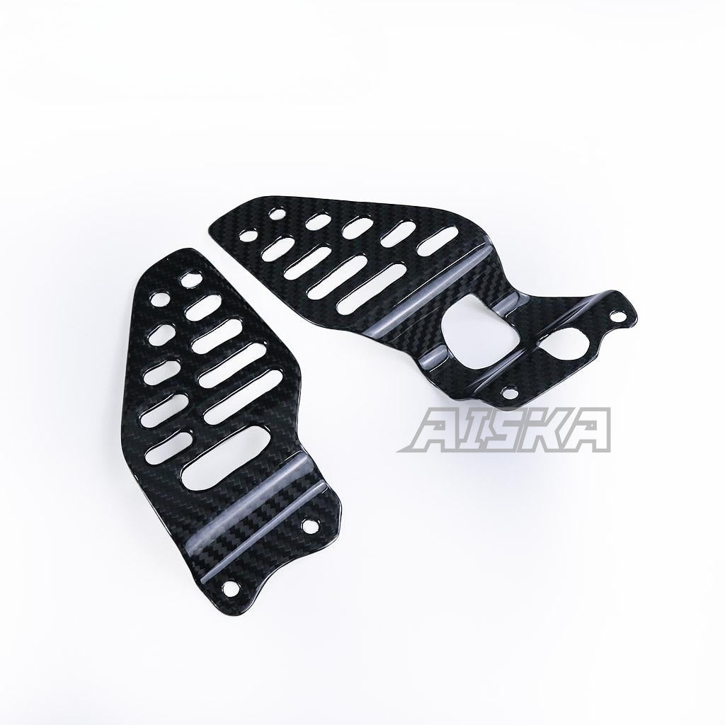 AISKA R6 Carbon Fiber Heel Guards Motorcycle Carbon Fibre Heel Guards Protectors Shield Guard Cover for Yamaha R6 2017-2024