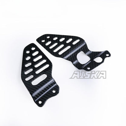AISKA R6 Carbon Fiber Heel Guards Motorcycle Carbon Fibre Heel Guards Protectors Shield Guard Cover for Yamaha R6 2017-2024