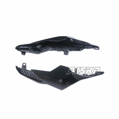 AISKA Dry Carbon Fiber Rear Tail Passenger Seat Side Panels Fairing Cowl 2019+ for Honda CB650R CBR650R Motorcycle Fairing