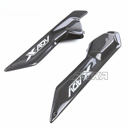 AISKA 3K Full Dry Carbon Fiber Motorcycle Accessories Footrest Side Panels Side Trim Covers for Honda XADV 750 2017 2018 2019