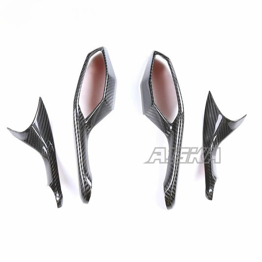 AISKA Mirror Cover Fairing Parts Kits Motorcycle Carbon Fiber Rearview Mirror Covers for Yamaha R1 R1M 2020-2025