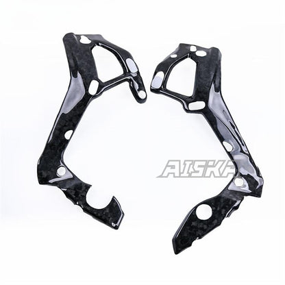 AISKA 100% 3K Carbon Fiber Motorcycle Frame Cover Fairing Guard Protector for BMW S1000RR S1000R M1000RR M1000R 2019-2024