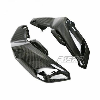 AISKA Motorcycle Carbon Fiber Fuel Tank Front Side Panel Covers Side Air Intake Covers for Yamaha MT07 FZ07 2018-2022