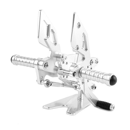 AISKA CNC Aluminum Footpeg Rearset Motorcycle Racing Adjustable Rear Footrest for Yamaha R25 R3 MT03 MT25 2015-2024