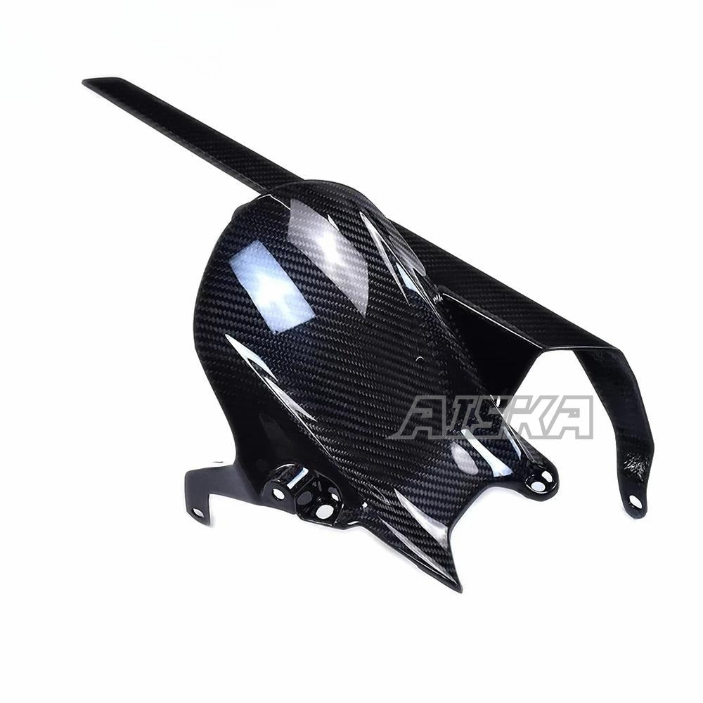 AISKA Motorcycle Carbon Fiber Rear Fender Splash Mud Dust Guard Mudguard Rear Hugger for Yamaha MT09 FZ09 2021-2023