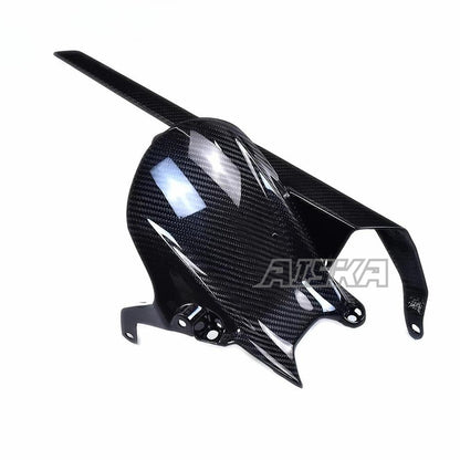 AISKA Motorcycle Carbon Fiber Rear Fender Splash Mud Dust Guard Mudguard Rear Hugger for Yamaha MT09 FZ09 2021-2023