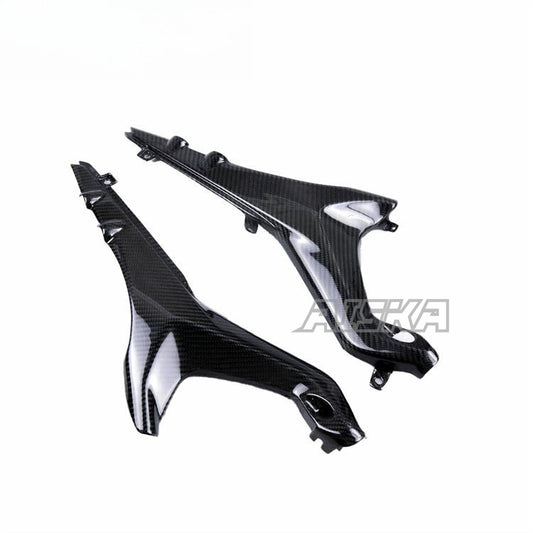 AISKA Twill Weave 100% 3K Full Carbon Fiber Motorcycle Seat Side Panel Fairing for DUCATI Streetfighter V4 V4S 2019-2023