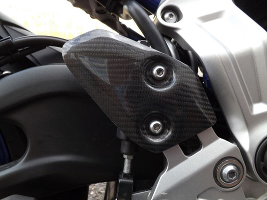 AISKA 100% Dry Carbon Fiber Motorcycle Fairings Motorcycle Heel Guard Cover for Yamaha MT07 MT-07 2014-2017